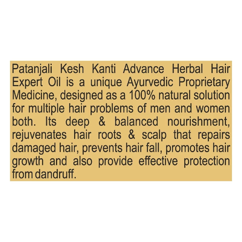 Patanjali Kesh Kanti Advance Herbal Hair Expert Oil, 100 ml-4.webp